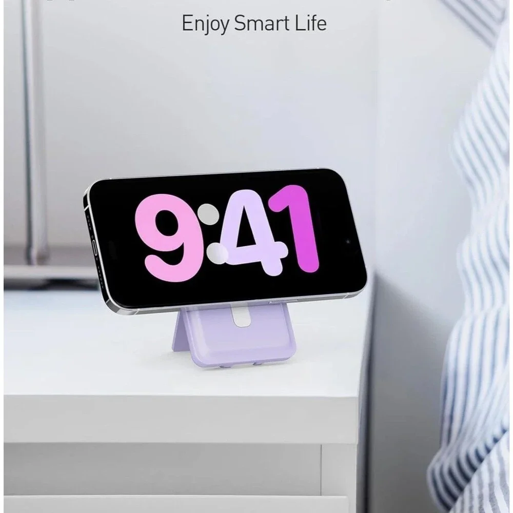 iWALK Magnetic Power Bank Adjustable Stand Purple Powerstand iPhone Prop NIB